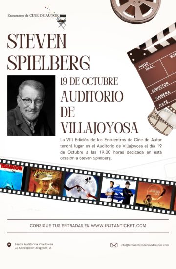 Cartel Encuentros de CIne Steven Spielberg